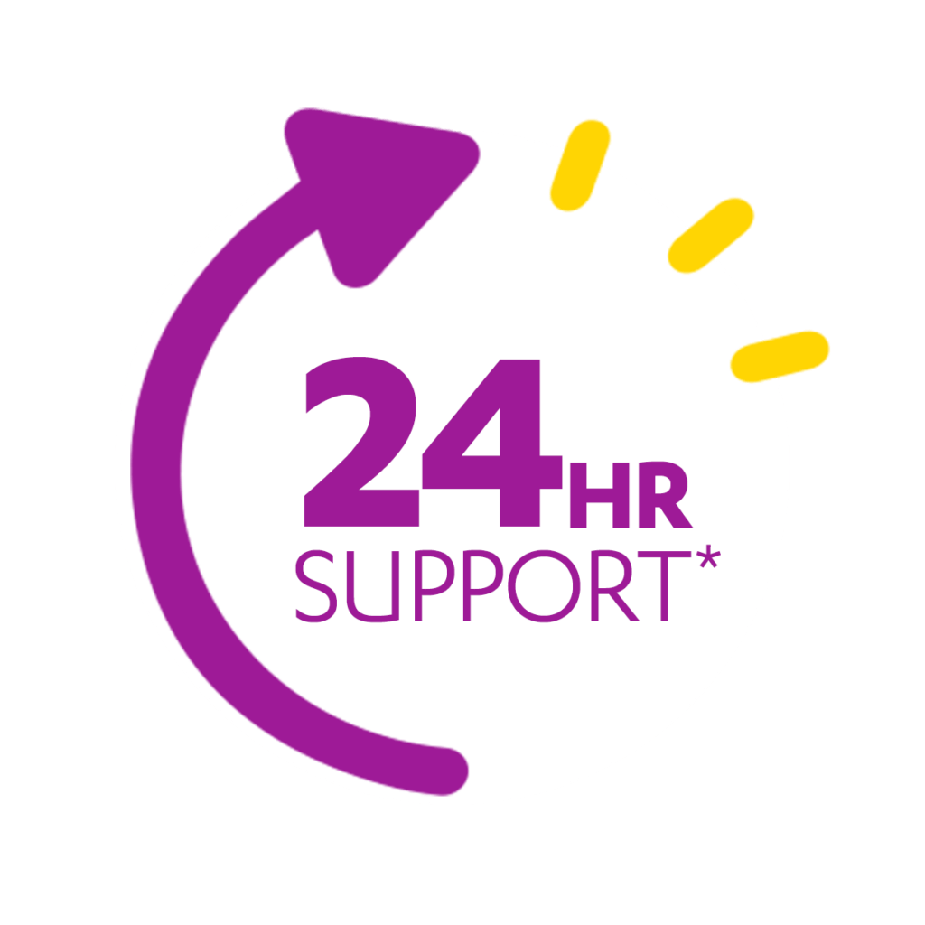 24 hr support icon