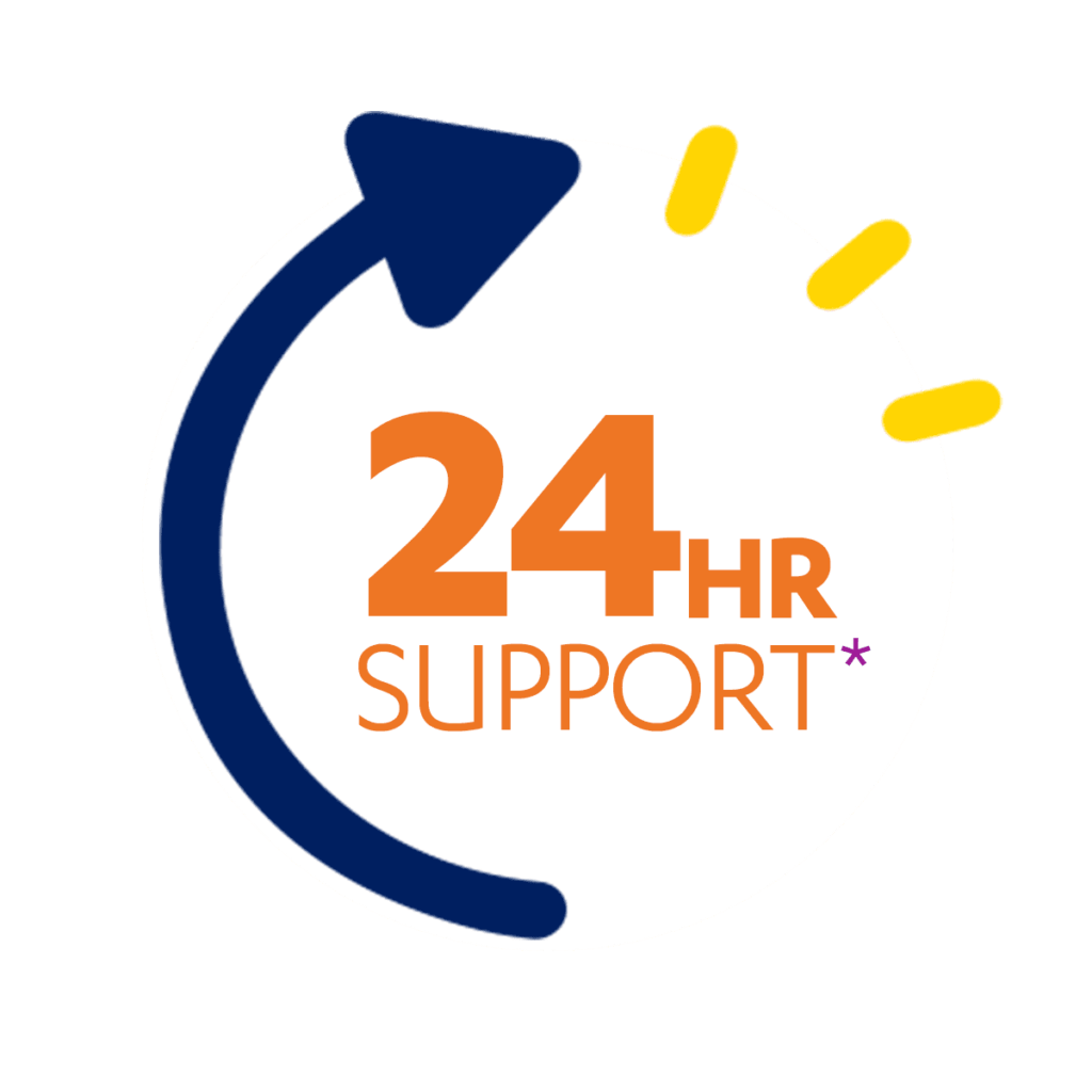 24 hr support icon