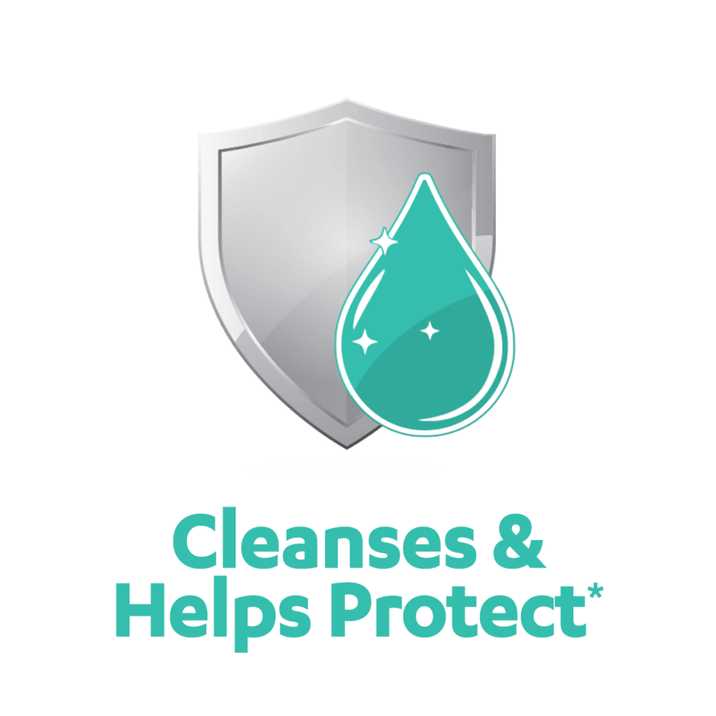 cleanses & helps protect icon
