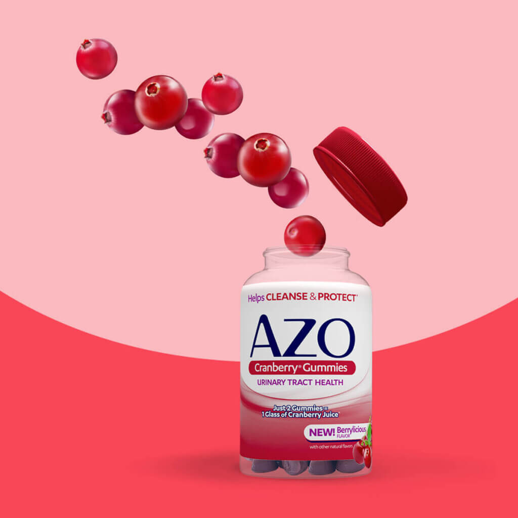 a handful of cranberries