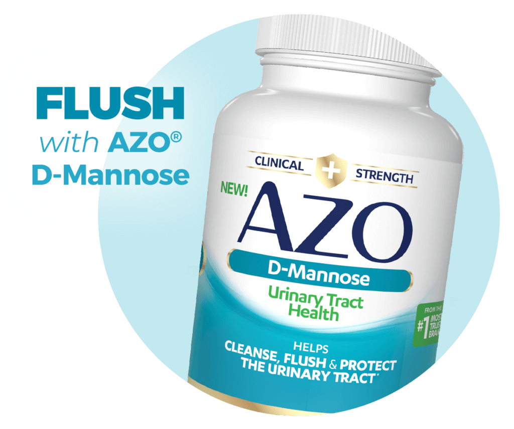 Flush with AZO D-Mannose